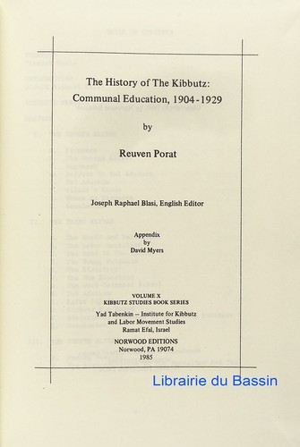 The history kibbutz - the, of