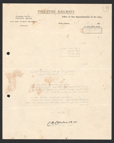 Palestine railways 1934 - palestine,